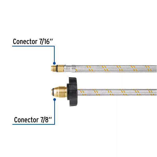 ‣ Manguera pigtail acero inox 55 cm... | Foset