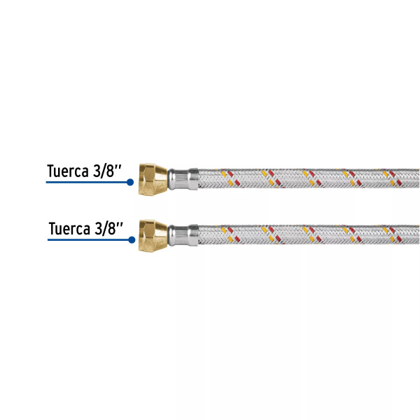 ‣ Manguera para gas, aluminio, 3/8" flare... | Foset