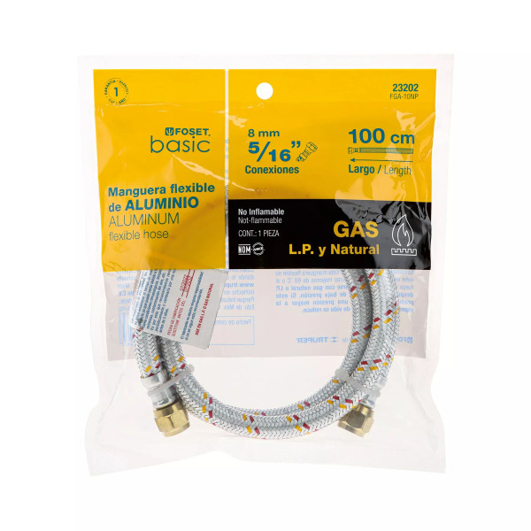 ‣ Manguera gas aluminio 5/16" 100cm... | Foset