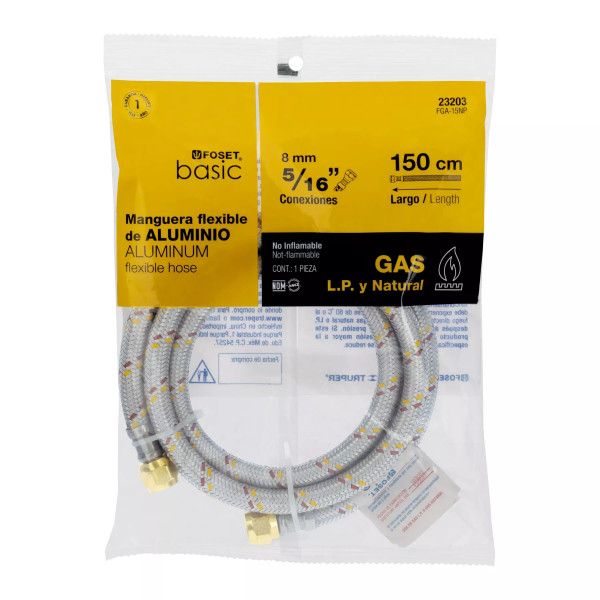 ‣ Manguera para gas 150cm FOSET BASIC | Foset