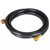 ‣ Manguera para gas PVC 3/8" 1 m negra... | Foset