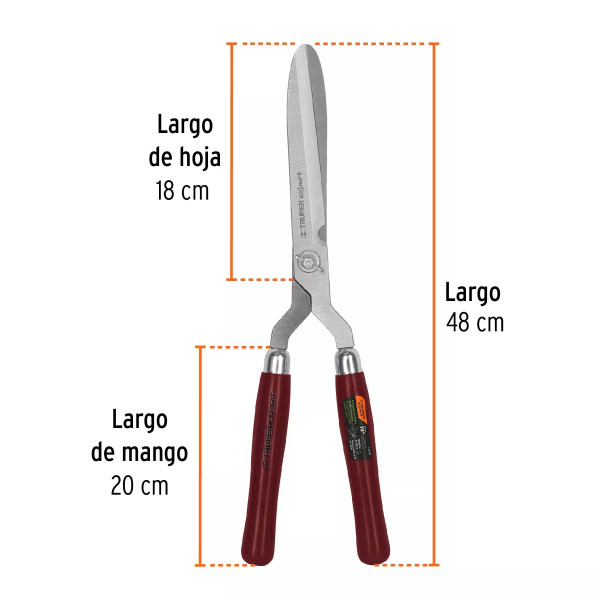 ‣ Tijera poda 48 cm, forjada, mango madera... | Truper Expert