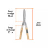 ‣ Tijera para poda 53 cm ligera, mango madera... | Truper