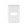 ‣ Placa 1 módulo ABS Italiana Blanco... | Volteck
