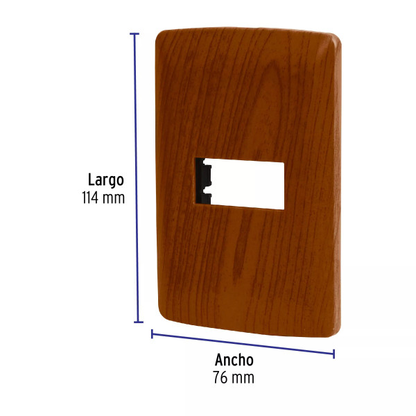 ‣ Placa 1 módulo ABS, línea Italiana... | Volteck