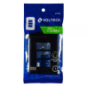 ‣ Placa 3 módulos Italiana negra... | Volteck