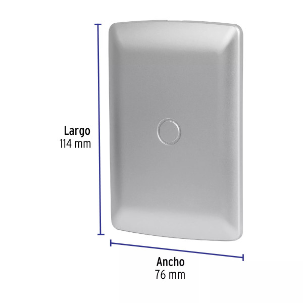 ‣ Placa de ABS ciega, línea italian... | Volteck