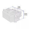 ‣ Interruptor sencillo línea Italiana blanco | Volteck