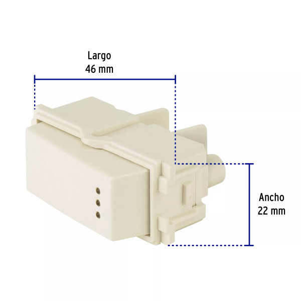 ‣ Interruptor 3 vías luz piloto, línea Italiana... | Volteck