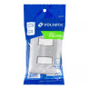 ‣ Placa 2 Interruptores Sencillos Plata | Volteck