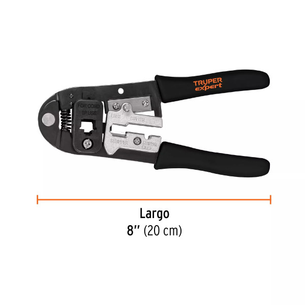 Pinza 8' Ponchadora Para Cables Rj-45, 8 Contactos, Truper | Alicates, Tenazas y Similares