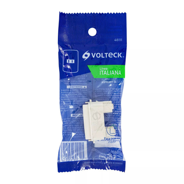 ‣ Contacto sencillo 2 polos Italiana marfil... | Volteck