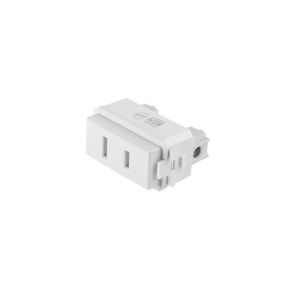 ‣ Contacto sencillo 2 polos Italiana blanco | Volteck