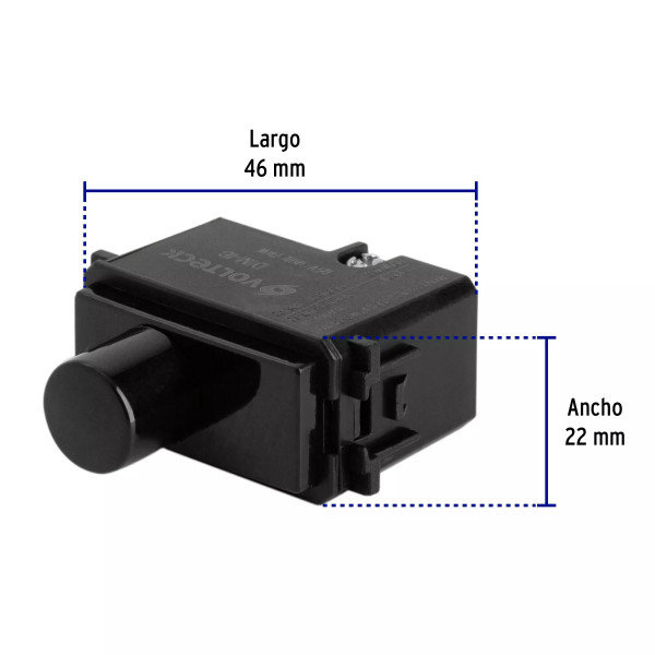 ‣ Dimmer giratorio línea Italiana neg... | Volteck
