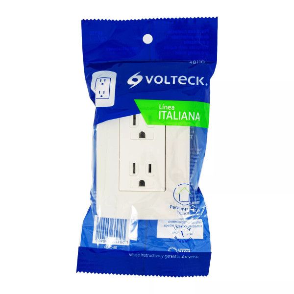 ‣ Contacto dúplex color marfil Italiana... | Volteck