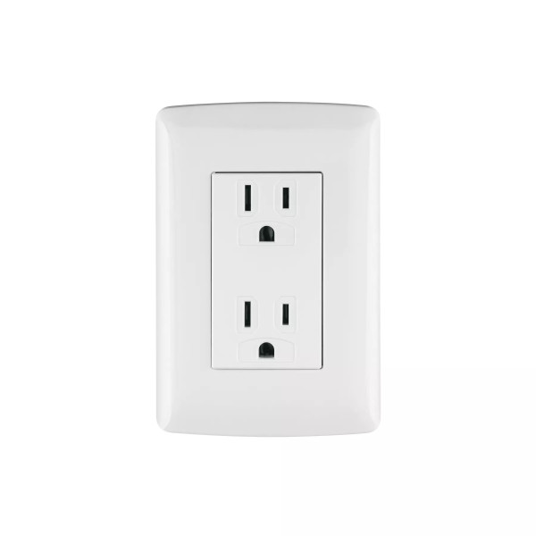‣ Contacto dúplex aterr. blanco Italiana | Volteck