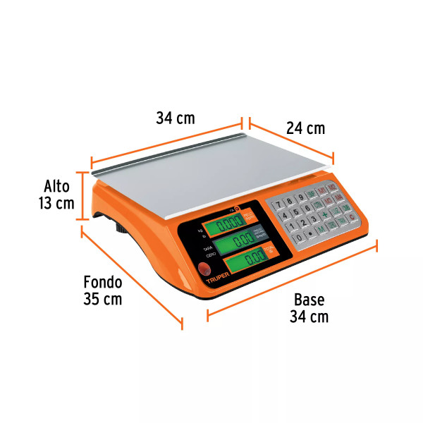 Báscula Electrónica Multifunciones 40 Kg, Truper | Básculas, Pesas y Similares
