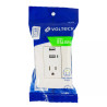 ‣ Contacto aterrizado USB, marfil, Italiana... | Volteck