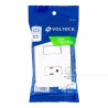 ‣ Placa armada contacto/interr. Italiana, blanco | Volteck
