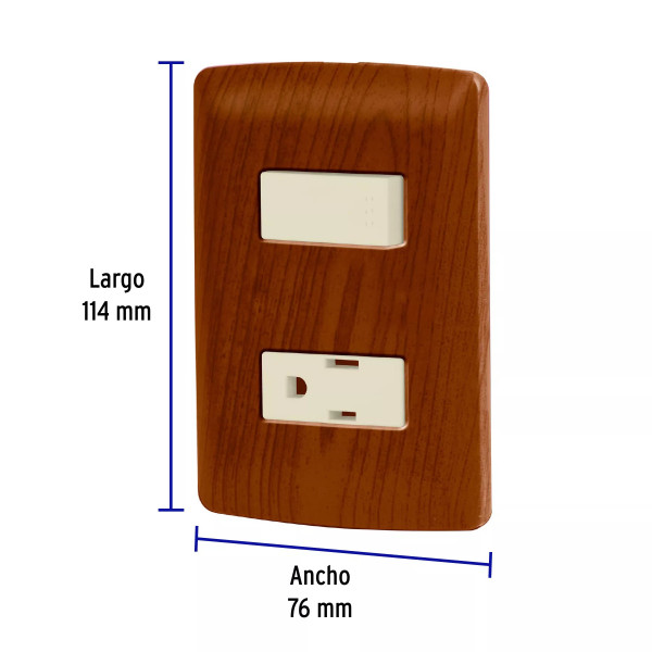 ‣ Placa armada contacto e interruptor... | Volteck