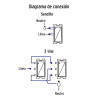 ‣ Placa armada 1 interruptor escalera, marfil... | Volteck