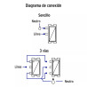 ‣ Placa armada 1 interruptor, línea Italiana... | Volteck