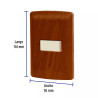‣ Placa armada 1 interruptor sencillo, madera... | Volteck