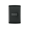 ‣ Placa armada 1 interruptor, negro, línea Ita... | Volteck