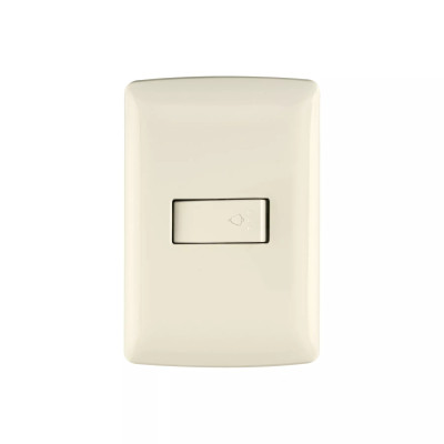 ‣ Placa con timbre, marfil, Italiana... | Volteck