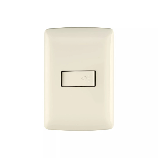 ‣ Placa con timbre, marfil, Italiana... | Volteck