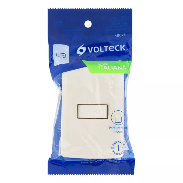 ‣ Placa con timbre, marfil, Italiana... | Volteck