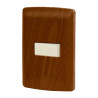 ‣ Placa con timbre madera línea Italiana... | Volteck
