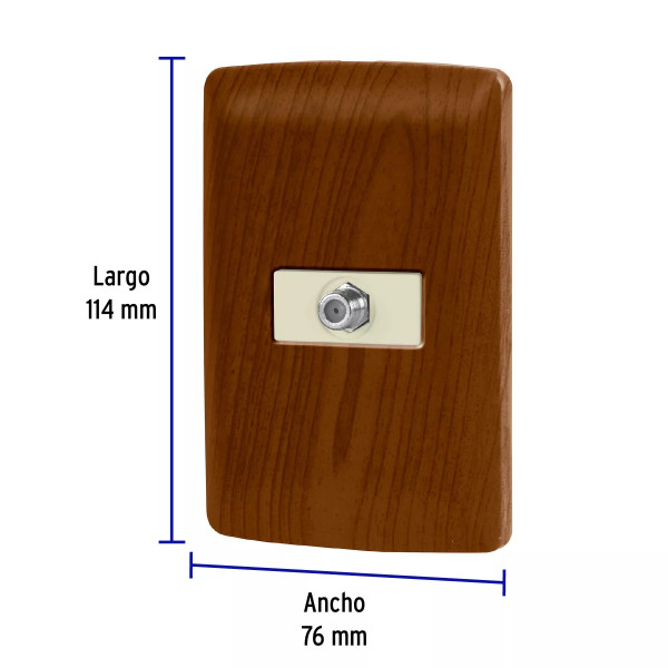‣ Placa armada TV, madera, línea Italiana... | Volteck
