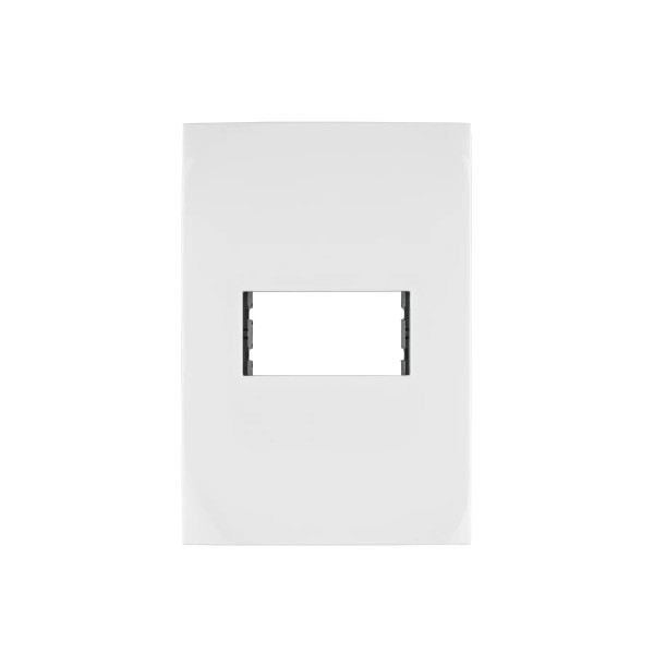‣ Placa 1 módulo Oslo blanco | Volteck