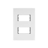 ‣ Placa 2 módulos Oslo, blanco... | Volteck