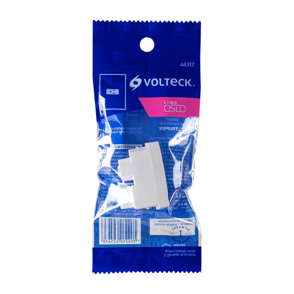 ‣ Contacto 2 polos + tierra Oslo blanco... | Volteck
