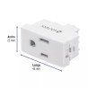 ‣ Contacto 2 polos + tierra Oslo blanco... | Volteck