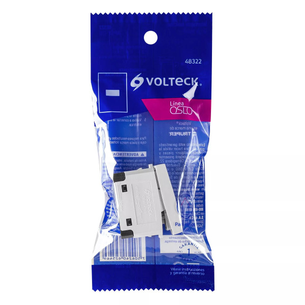 ‣ Interruptor sencillo Oslo blanco | Volteck