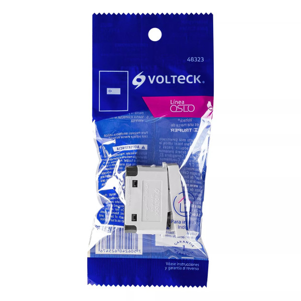 ‣ Interruptor para timbre Oslo blanco | Volteck