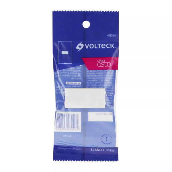 ‣ Tapón ciego Oslo blanco | Volteck
