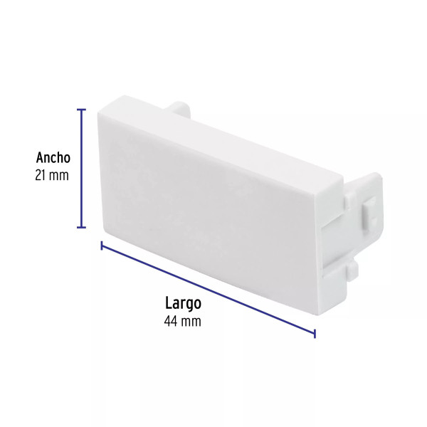 ‣ Tapón ciego Oslo blanco | Volteck