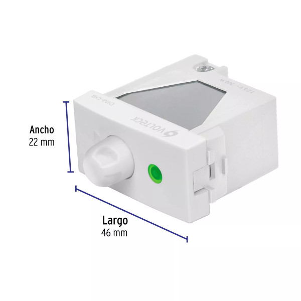 ‣ Dimmer giratorio Oslo blanco | Volteck