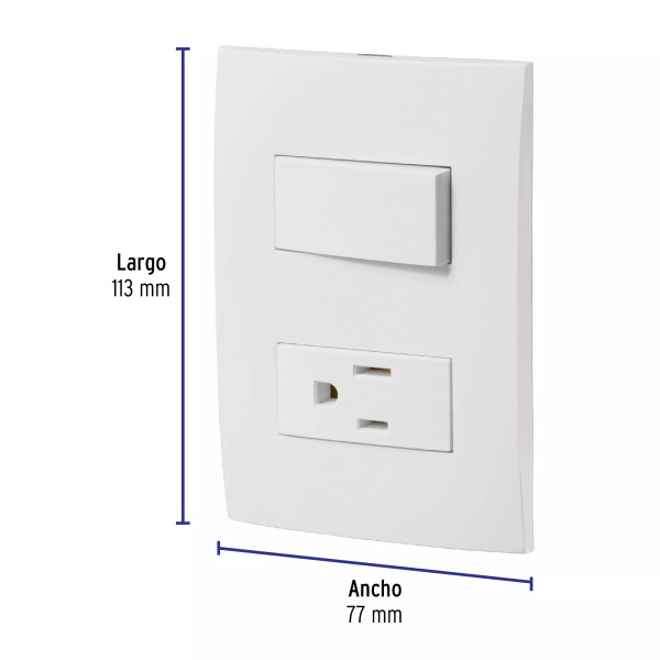 ‣ Placa armada contacto Oslo blanco... | Volteck