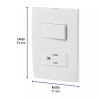 ‣ Placa armada contacto Oslo blanco... | Volteck