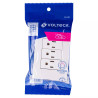 ‣ Placa 3 contactos aterrizados Oslo blanco | Volteck