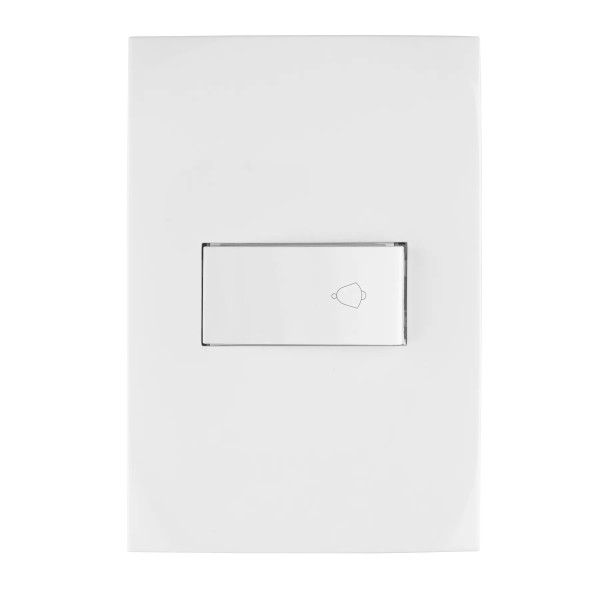 ‣ Placa con timbre Oslo blanca | Volteck