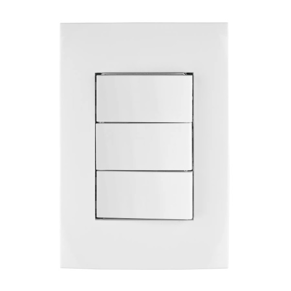 ‣ Placa armada interruptores Oslo, blanco... | Volteck