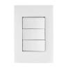 ‣ Placa armada interruptores Oslo, blanco... | Volteck