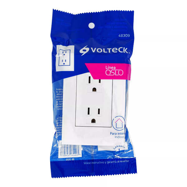 ‣ Contacto dúplex Oslo blanco... | Volteck