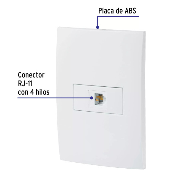 ‣ Placa armada Oslo para teléfono, blanco... | Volteck